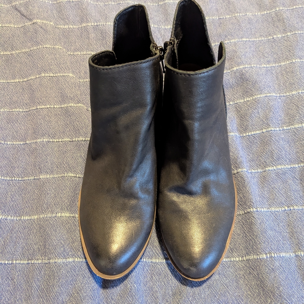 Lucky Brand Black Ankle Booties, 7.5